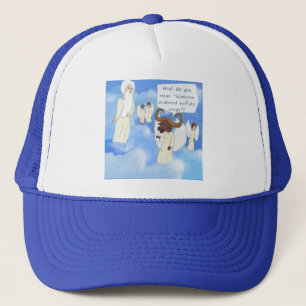 Lustige Buffalo Wings im Himmel Geschenk Truckerkappe