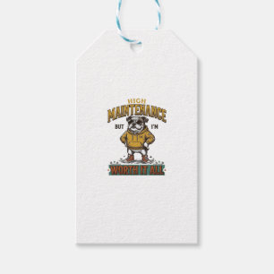 Lustige Bulldogge-Zitat Vintage-Gravur T-Shirt Des Geschenkanhänger
