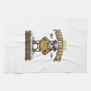Lustige Bulldogge Zitat Vintage Gravur T-Shirt Des Geschirrtuch