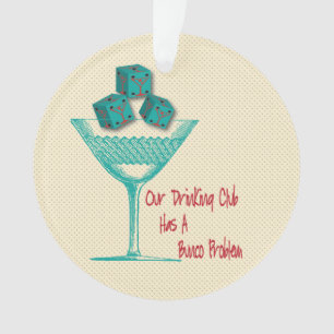 Lustige Bunco-Würfel Mädchen-Abend-Trinken Ornament