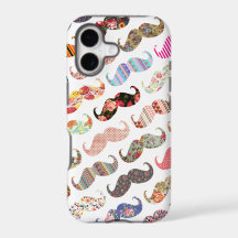 Lustige bunte girly Schnurrbart