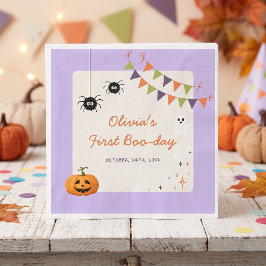 Lustige bunte Halloween-Geburtstagsservietten Serviette