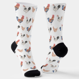Lustige Bunte Hühner Henne  Socken