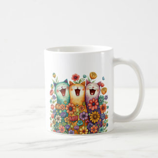 Lustige Bunte Katze Kaffeetasse