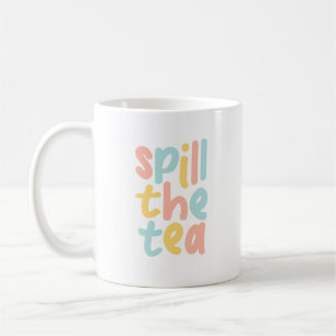 Lustige Bunte Tratsch Ausplaudern  Kaffeetasse