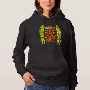 Lustige Burger Designs für Fans Hoodie