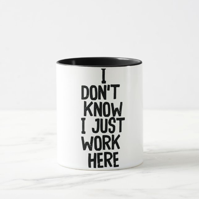 Lustige Büro-Zitate/Sprüche Tasse (Zentrum)