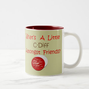 Lustige C-Diff Krankenschwester-T - Shirts u. Zweifarbige Tasse