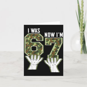 Lustige Camo 6 7 Geburtstag Bday Karte
