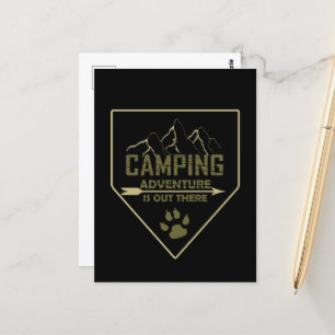 Lustige Camping-Camper-Sprüche für Camper Postkarte