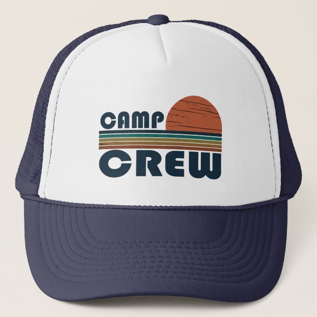 Lustige Camping-Crew Truckerkappe (Vorderseite)