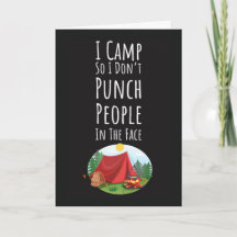 Lustige Camping-Karten für Erwachsene Lagerfeuer B