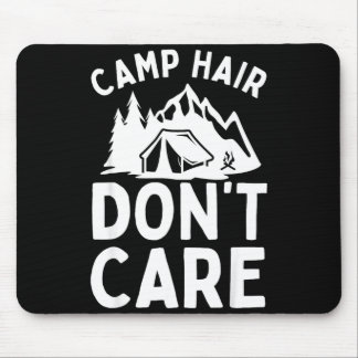 Lustige Camping-Kunst für Männer Frauen Camp-Haar Mousepad