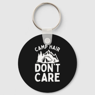 Lustige Camping-Kunst für Männer Frauen Camp-Haar  Schlüsselanhänger