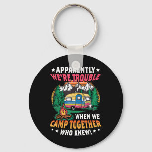 Lustige Campingfreunde passende Camping Cam Mädche Schlüsselanhänger