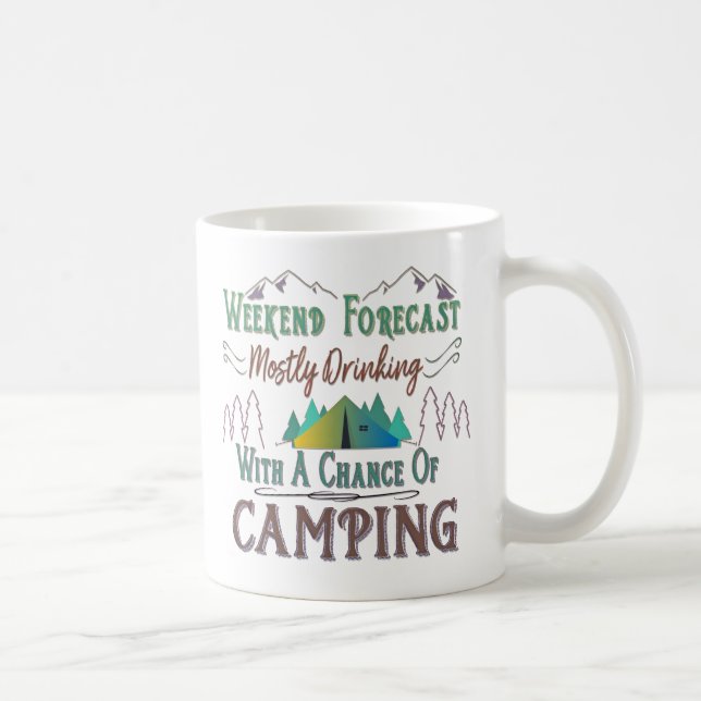 Lustige Campings-Kaffee-Tasse Kaffeetasse (Rechts)