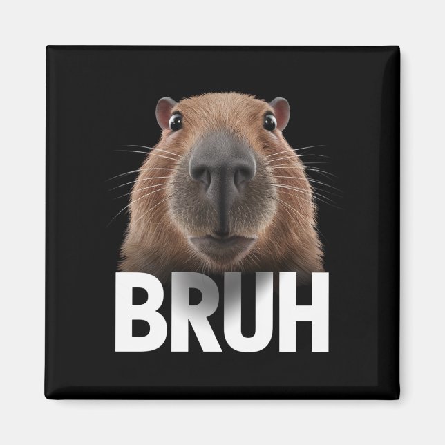 Lustige Capybara Bruh  Magnet (Vorne)