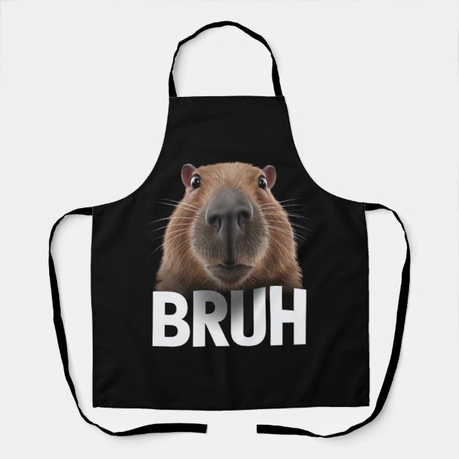 Lustige Capybara Bruh  Schürze (Vorderseite)