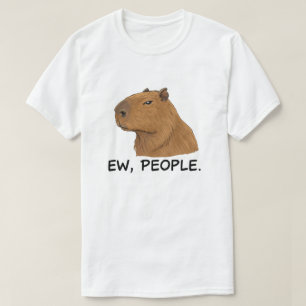 Lustige Capybara-Ew-Leute-anti-sozialer Humor T-Shirt