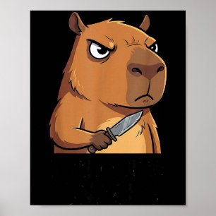 Lustige Capybara Ich benötige Snacks Männer Frauen Poster