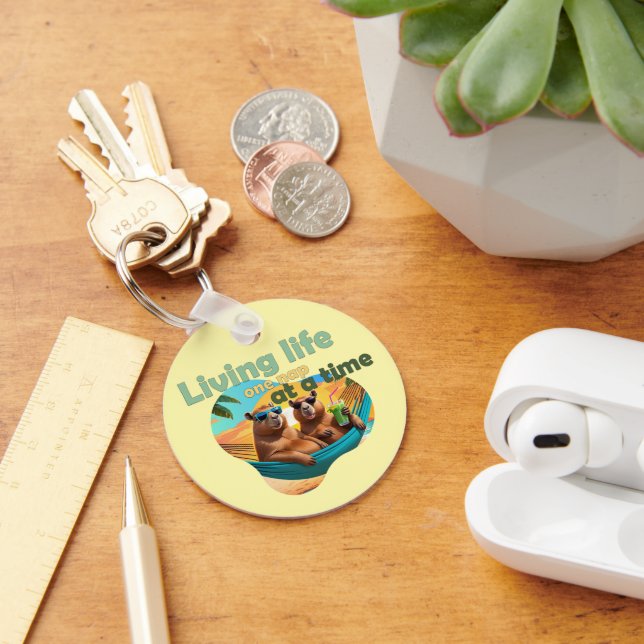 lustige Capybara Liebhaber Geschenk ,niedliche Cap Schlüsselanhänger (Schreibtisch)