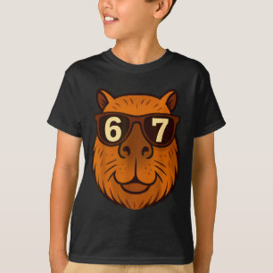 Lustige Capybara-Singles 67 Six Seven Meme T-Shirt