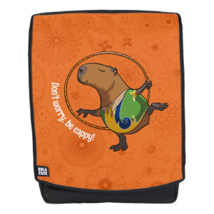 Lustige Capybara-Sprüche: Keine Sorge, sei Cappy-C Rucksack