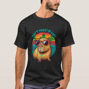 Lustige Capybara Vintage Retro Keine Sorge Sei Cap T-Shirt