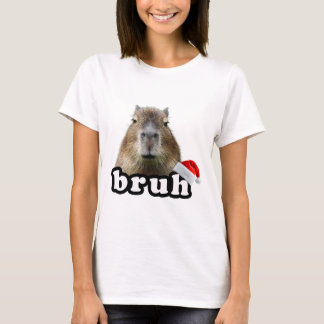 Lustige Capyra Weihnachten T-Shirt