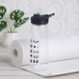 Lustige Cartoon-Augen-Wasserflasche Trinkflasche