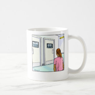 Lustige Cartoon-Becher-Radiologie Tasse