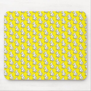Lustige Cartoon-Ente oder Pinguin Mousepad