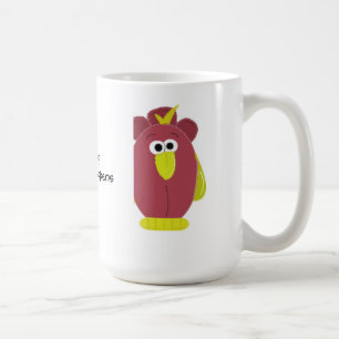 Lustige Cartoon-Henne mit Sprüchen Tasse
