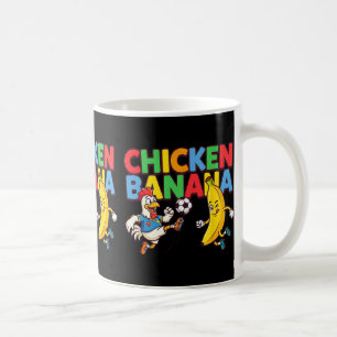 Lustige Cartoon-Henne Nana Fußballspieler Ll Grafi Kaffeetasse