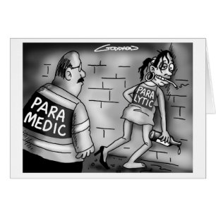 Lustige Cartoon-Karte durch Clive Goddard
