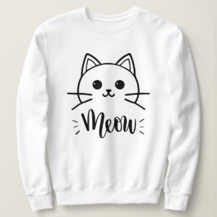 Lustige Cartoon-Katze als Vektor. Druck für T-Shir Sweatshirt