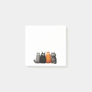 Lustige Cartoon-Katzen-Post-it-Notizen Post-it Klebezettel