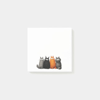 Lustige Cartoon-Katzen-Post-it-Notizen Post-it Klebezettel