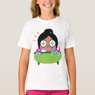 Lustige Cartoon-Kinder beim Baden – Cute Kawaii Ba T-Shirt