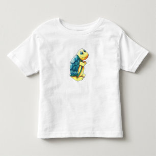 Lustige Cartoon-Schildkröte Kleinkind T-shirt