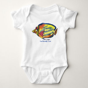 Lustige Cartoon-Schmetterlings-Fisch-niedlicher Baby Strampler