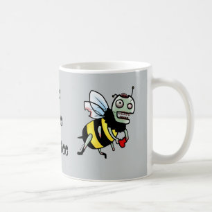 Lustige Cartoon-Tasse des Hummel-Bienenzombies Kaffeetasse