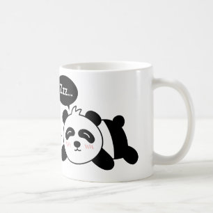 Lustige Cartoon von süßem schlafendem Panda Tasse
