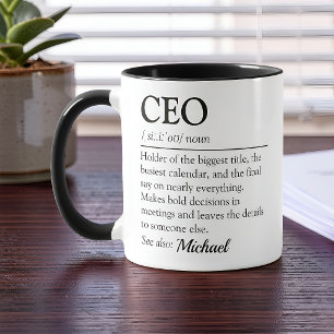 Lustige CEO-Wörterbuch-Definition Tasse
