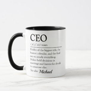 Lustige CEO-Wörterbuch-Definition Tasse