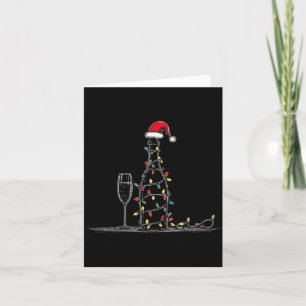 Lustige Champagner-Weihnachtsgrafik-Liebhaber von Karte