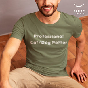 Lustige Charakterzitate Professioneller Katzen-/Hu T-Shirt