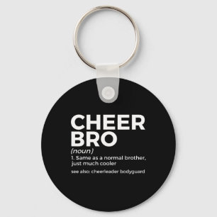 Lustige Cheer Bro Definition Cheerleader Leibwächt Schlüsselanhänger