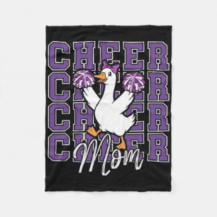 Lustige Cheer-Gans Mama Lila Coquette-Bow Sport Ch Fleecedecke