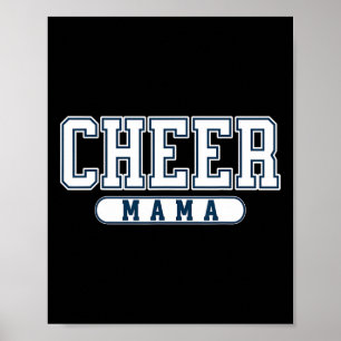 Lustige Cheer-Mom beim Cheerleading für Cheerleade Poster